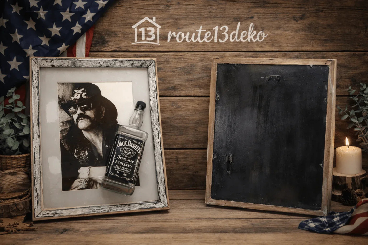 3D Bild in Epoxidharz "Rock&Whiskey - route13deko