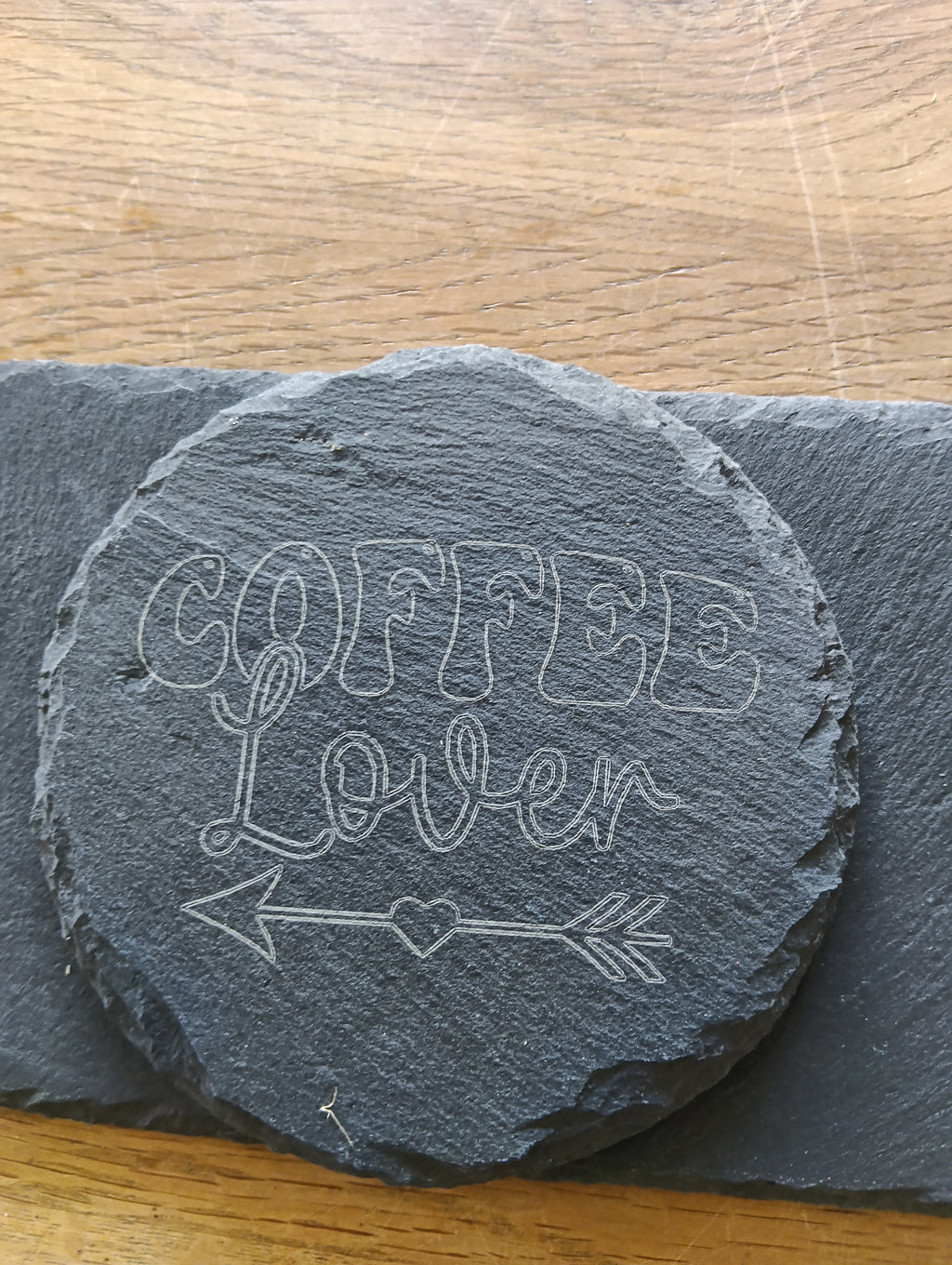 Schieferplatten Set graviert – Coffee Lover & Cookies | 2er Set