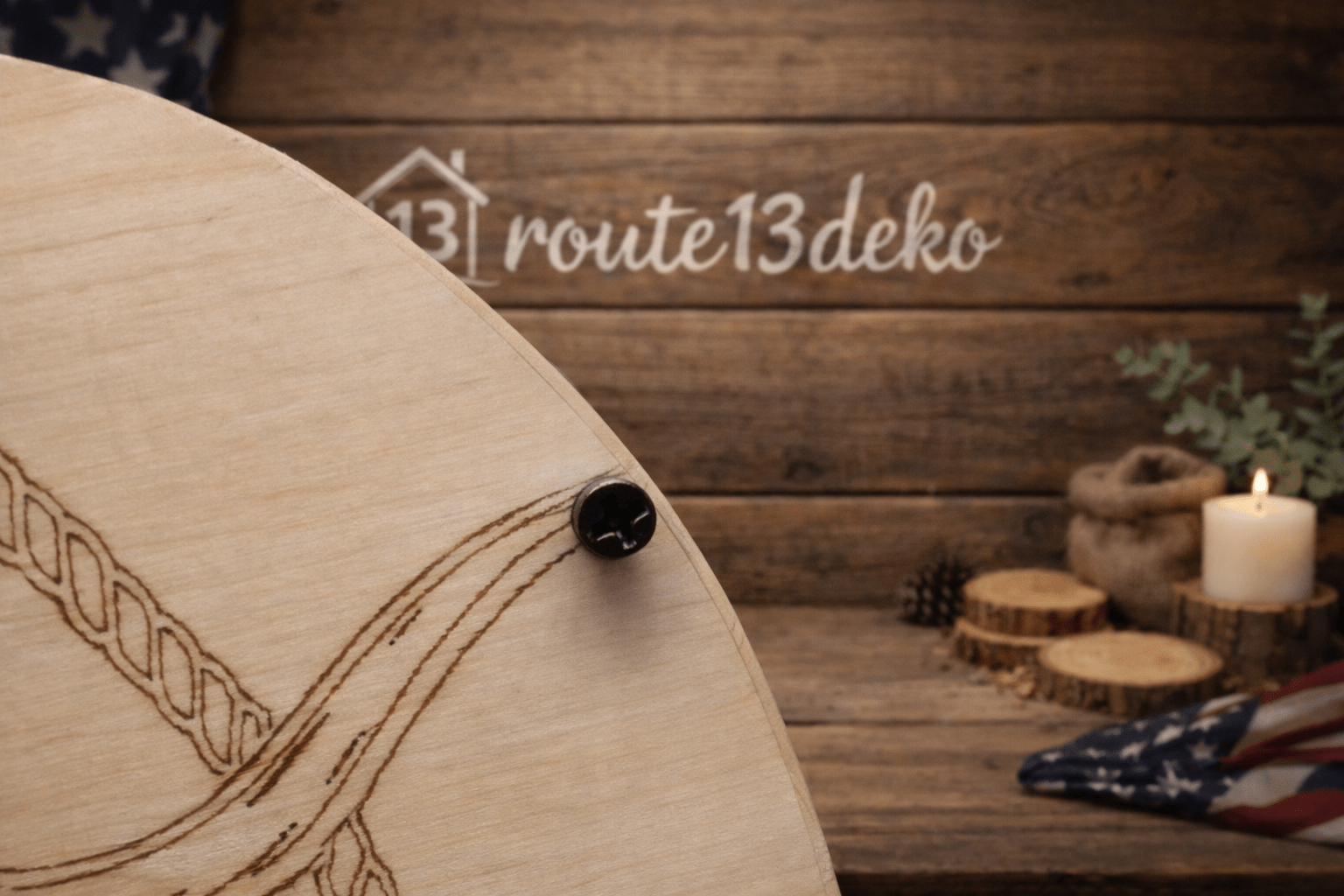 BBQ Holzschild Motiv Longhorn - route13deko