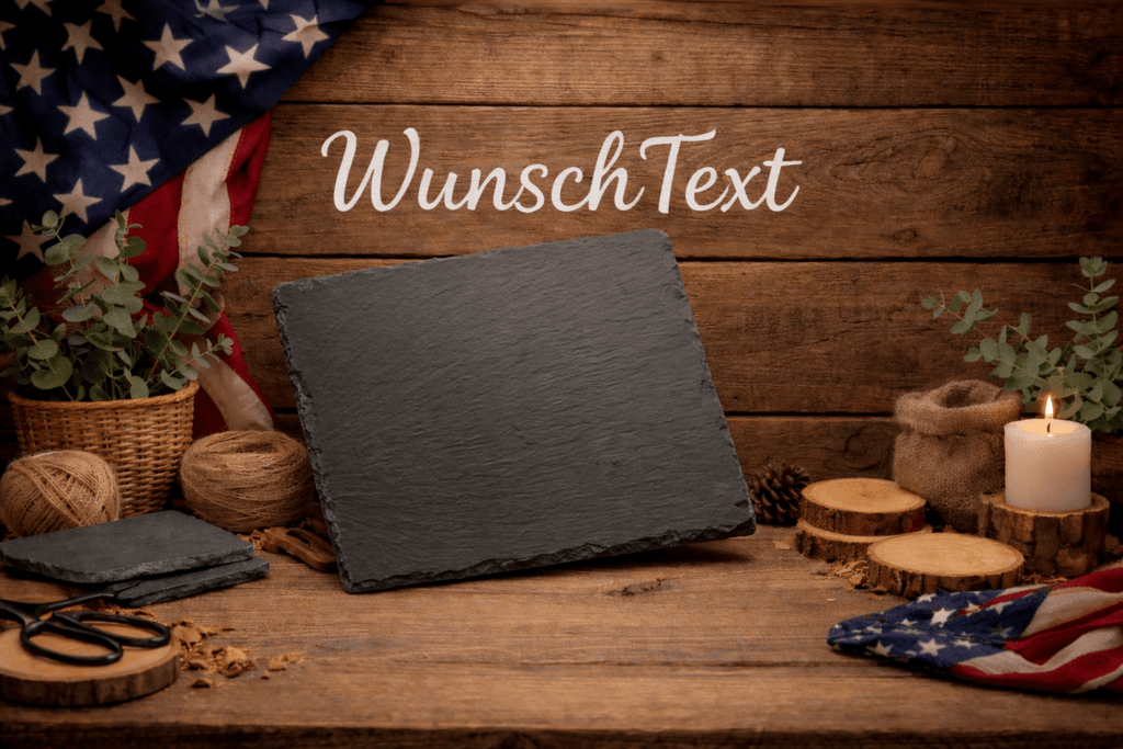 Schieferplatte zum Personalisieren 20x20 cm - route13deko