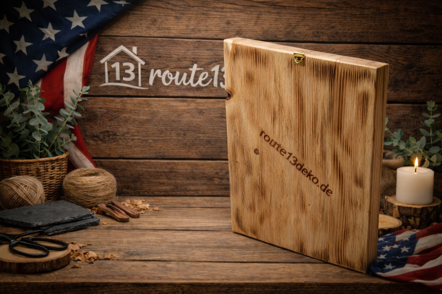 Wanted Holz-Schiefer Schild/Bild